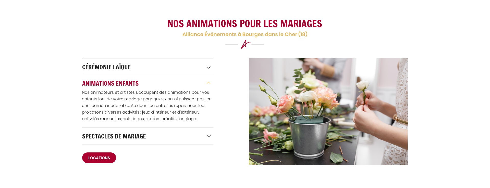 animation mariage