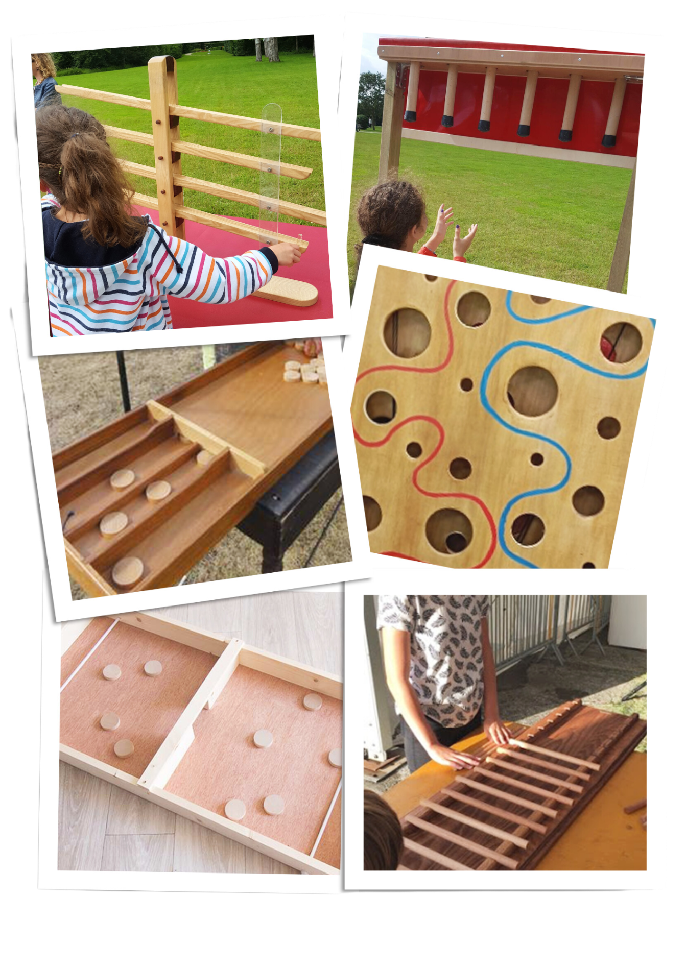 Pack de 6 jeux en bois (Au choix)